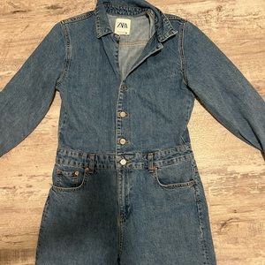 ZARA JEAN JUMPSUIT